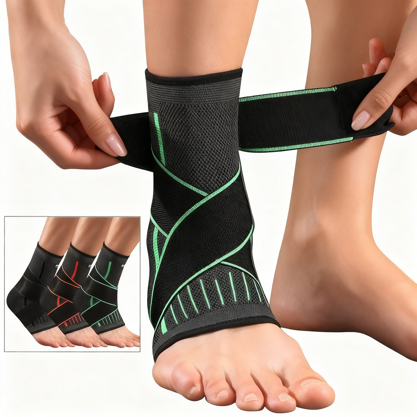 Fascifix Foot Compression Sleeve - Figure-8 AnchorLock Arch & Ankle Support