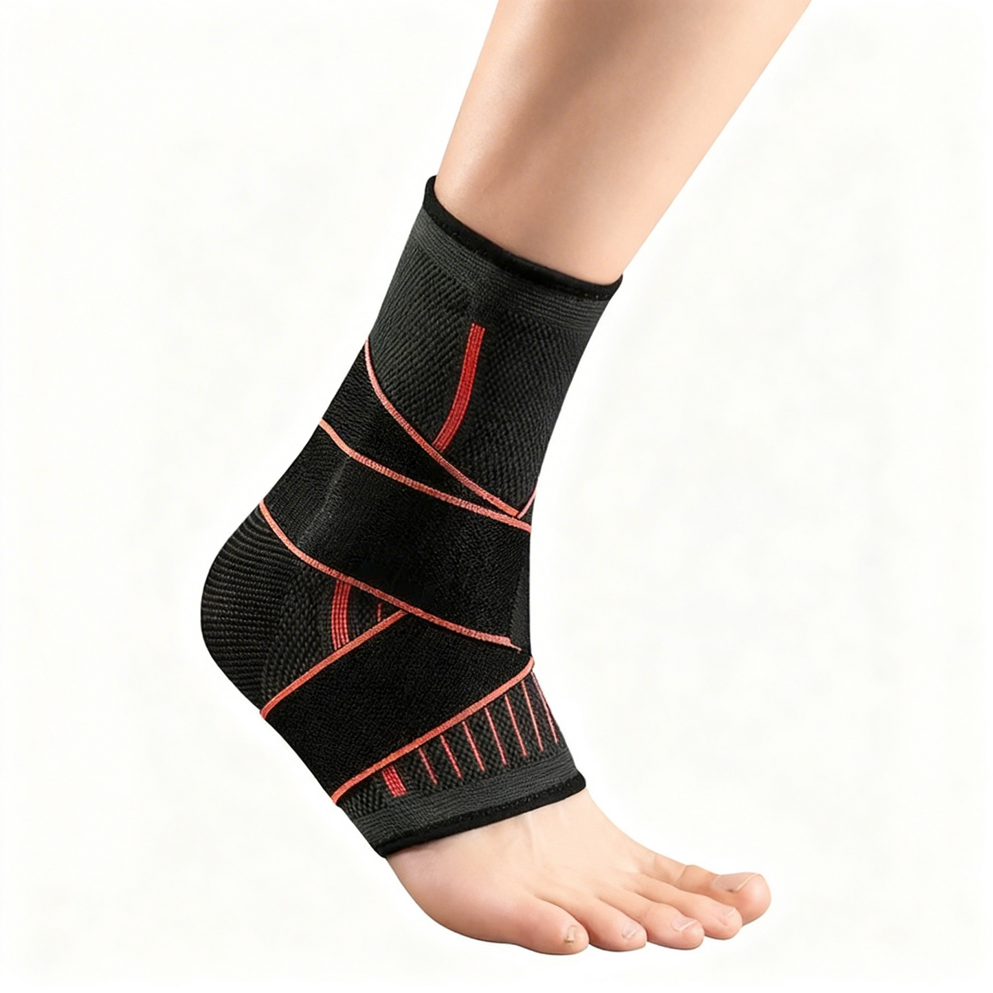 Fascifix Foot Compression Sleeve - Figure-8 AnchorLock Arch & Ankle Support