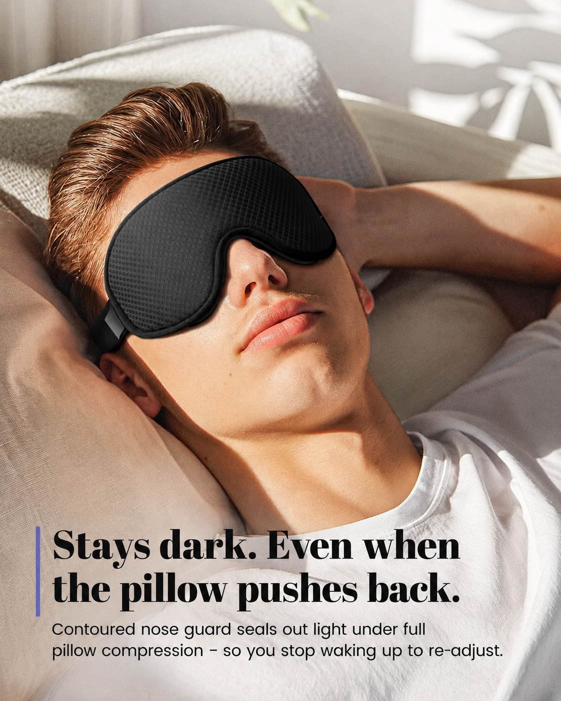 Sleep Mask ,Blackout Eye Masks for Sleep - 3D Breathable Soft Comfortable Eye Mask for Sleeping- Adjustable  Night Masks
