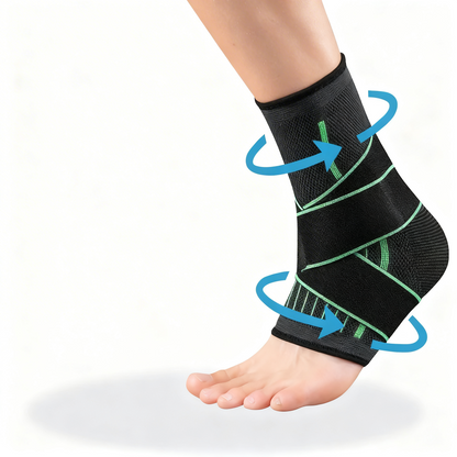 Fascifix Foot Compression Sleeve - Figure-8 AnchorLock Arch & Ankle Support