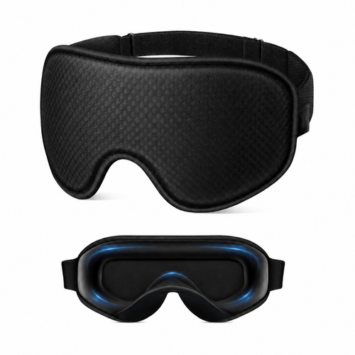 Sleep Mask ,Blackout Eye Masks for Sleep - 3D Breathable Soft Comfortable Eye Mask for Sleeping- Adjustable  Night Masks
